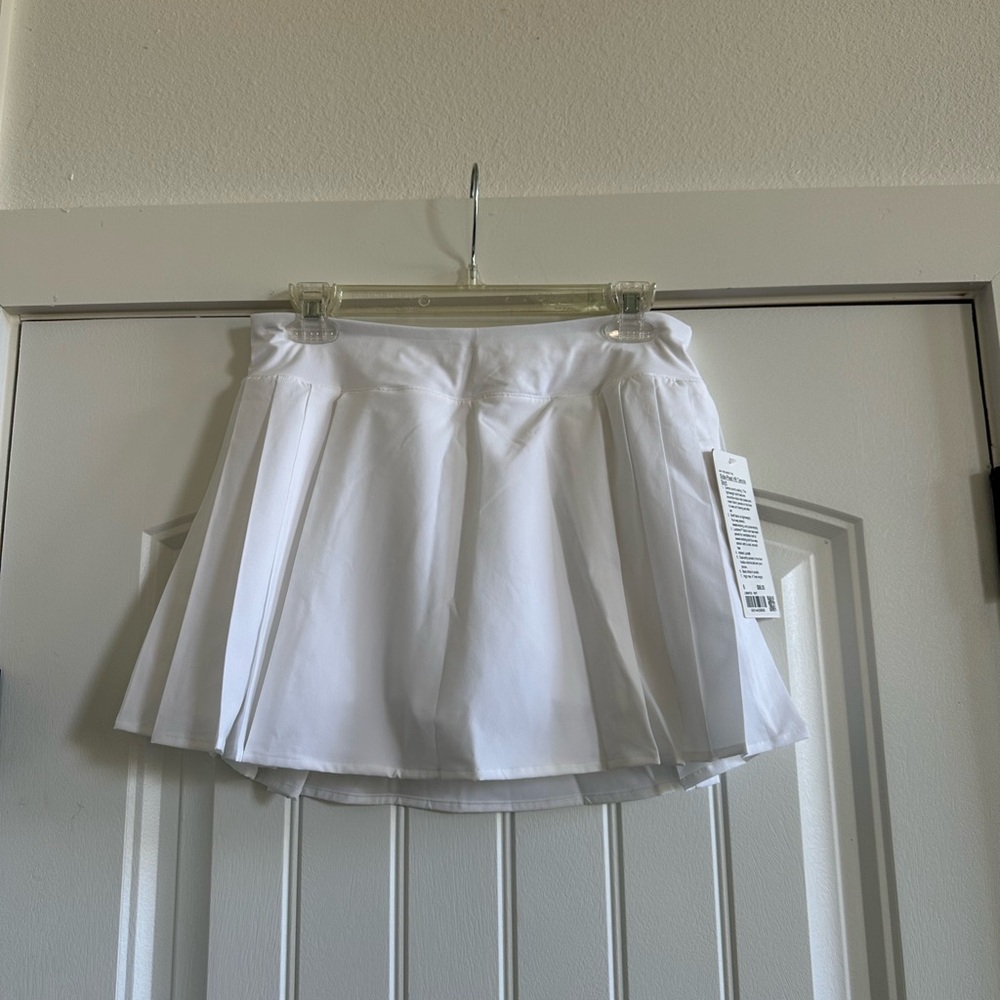NWT Lululemon Side-Pleat HR Tennis Skirt White